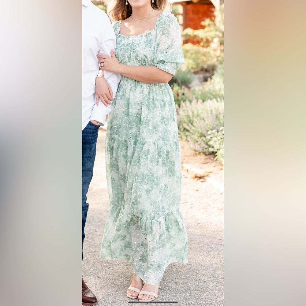 Baltic Born Teal Green Maxi Dress.